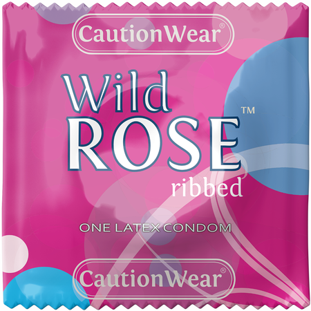 CautionWear® Wild Rose™ condom