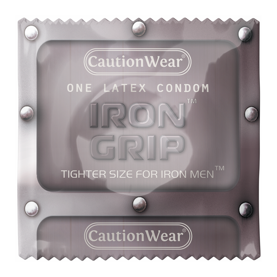 Caution Wear Condoms Iron Grip™